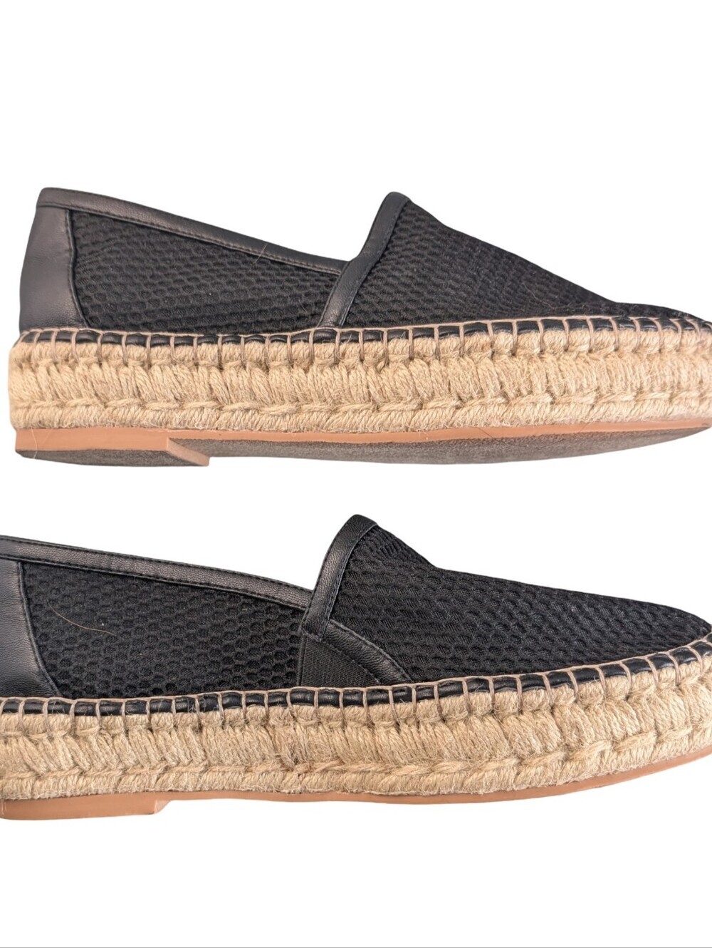 Steve Madden Baywalk Black Mesh Espadrille Flats Size  8